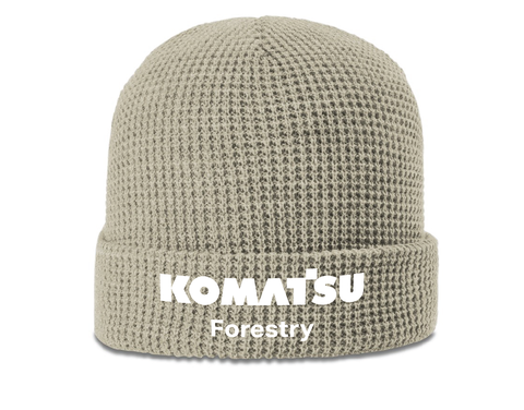 Waffle Knit Beanie with Cuff