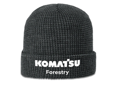 Waffle Knit Beanie with Cuff
