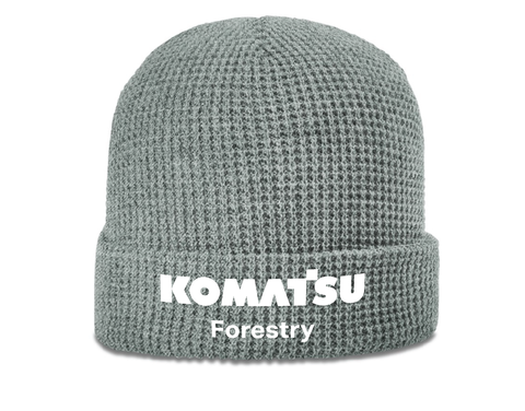 Waffle Knit Beanie with Cuff