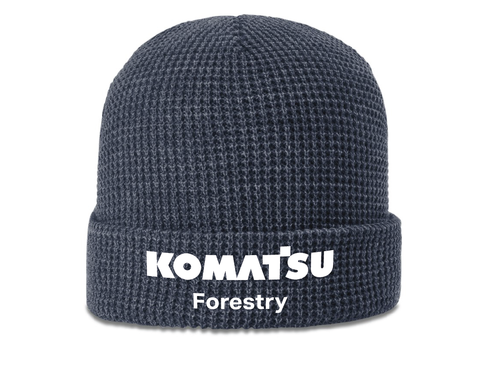 Waffle Knit Beanie with Cuff