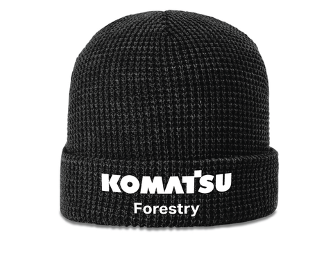 Waffle Knit Beanie with Cuff